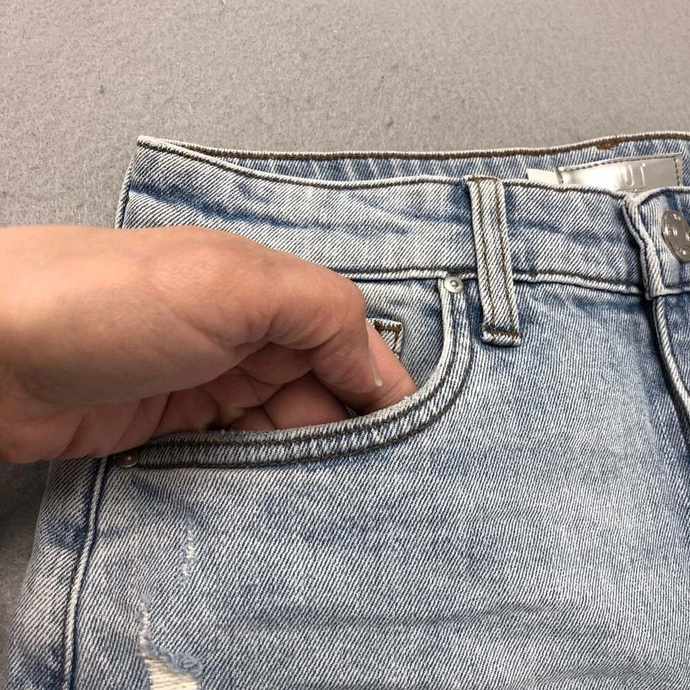 Kut From The Kloth Jane Long Short High‎ Rise Womens 0 Denim Cut Off Distressed